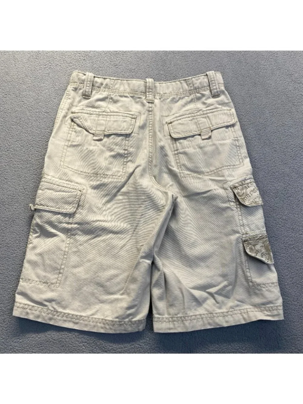 ROUTE 66 youth boys size 12 cargo shorts light beige,Beige